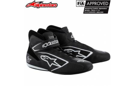 Bottines FIA ALPINESTARS Tech-1 T Noir/blanc