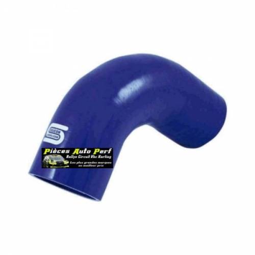 Durite Coude 90° silicone renforcé Bleu Diamètre 51mm