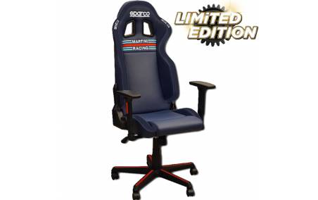 Siège de bureau en Simili Cuir SPARCO R100  MARTINI RACING