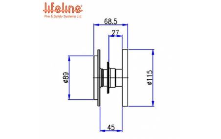 Cotes du Moyeu de Volant escamotable Boulonné 9 trous LIFELINE