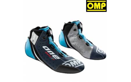 Bottines FIA Cuir OMP One Evo X R bleu