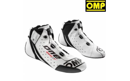 Bottines FIA Cuir OMP One Evo X R blanches
