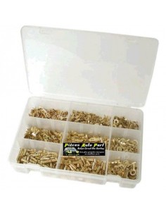 Coffret de cosses électriques non isolées assorties