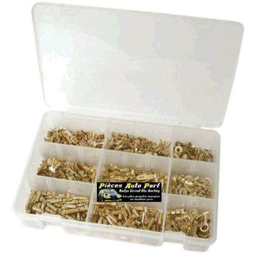 Coffret de cosses électriques non isolées assorties