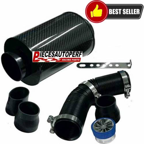 TOP VENTE !  Kit admission directe dynamique universel carbone avec turbine