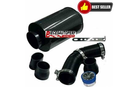 TOP VENTE !  Kit admission directe dynamique universel carbone avec turbine