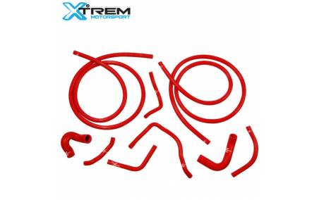 Kit Durites d'eau silicone renforcé rouge Renault 8 Gordini