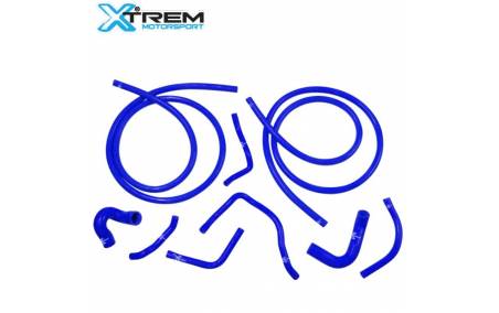Kit Durites d'eau silicone renforcé bleu Renault 8 Gordini