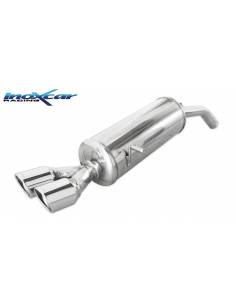 Silencieux échappement Inox 2 sorties X-Race diamètre 80mm Peugeot 208 1l6 16v GTi Turbo 30TH 208cv