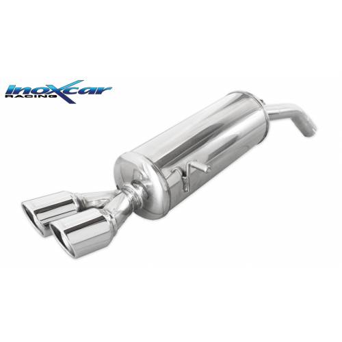 Silencieux échappement Inox 2 sorties X-Race diamètre 80mm Peugeot 208 1l6 16v GTi Turbo 30TH 208cv