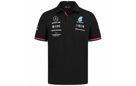 Polo homme MERCEDES AMG Team Noir