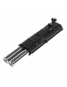 Silencieux Acier/Inox double sortie Ronde Renault 8 Gordini