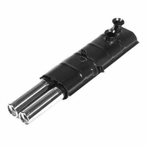 Silencieux Acier/Inox double sortie Ronde Renault 8 Gordini