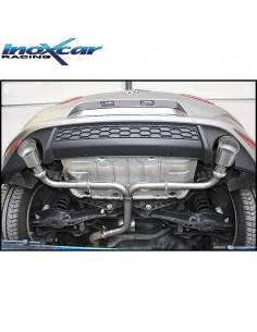 Terminal inox sans silencieux sorties Racing D+G 1x102 Volkswagen Golf 7 2.0 GTD 2