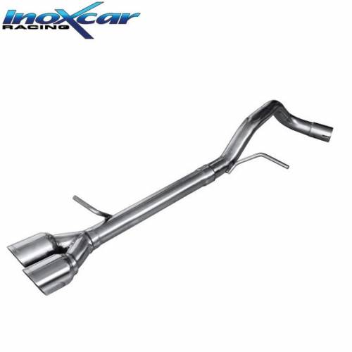 Terminal Inox sans silencieux sorties 2x80mm racing VOLKSWAGEN Polo 6R GTi