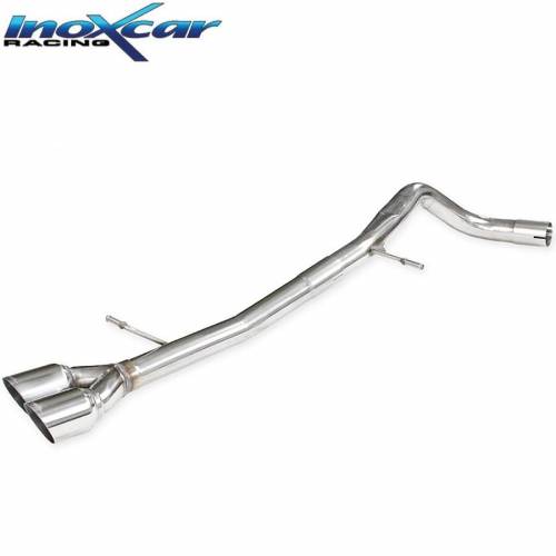 Terminal inox sans silencieux sorties Racing 2x80 Volkswagen Polo 6C GTi
