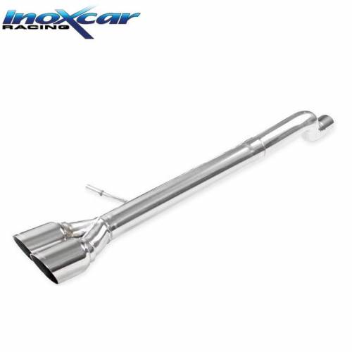 Terminal inox sans silencieux sorties Racing 2x80 Volkswagen Polo AW GTi restyling