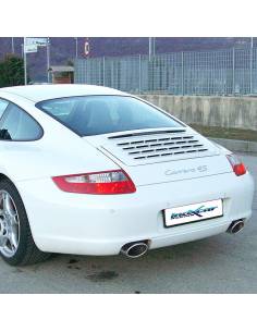 Silencieux échappement Inox sorties 150x105mm PORSCHE 997 Carrera 4S 2