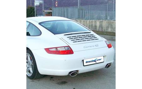 PORSCHE 997 Carrera 4S avec Silencieux échappement Inox sorties 150x105mm