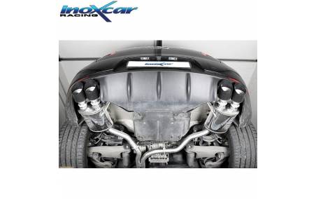 Dessous de la PORSCHE Macan S TDi avec Silencieux échappement Inox sorties Black Ceramic