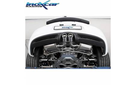 Silencieux échappement Inox sorties X-Race 90mm sous PORSCHE Cayman 981