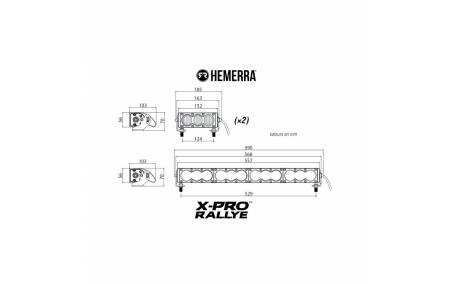 Cotes de la Rampe à leds HEMERRA X-Pro Rallye