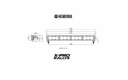 Cotes de la Rampe à leds longue portée HEMERRA X-Pro Rallye