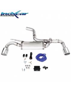 Silencieux échappement arrière Inox 2 sorties avec valve Volkswagen Golf 8 GTi