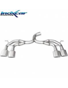 Ligne catback inox sans silencieux sorties Ovales 2x120x80 Volkswagen Golf 7 R 2