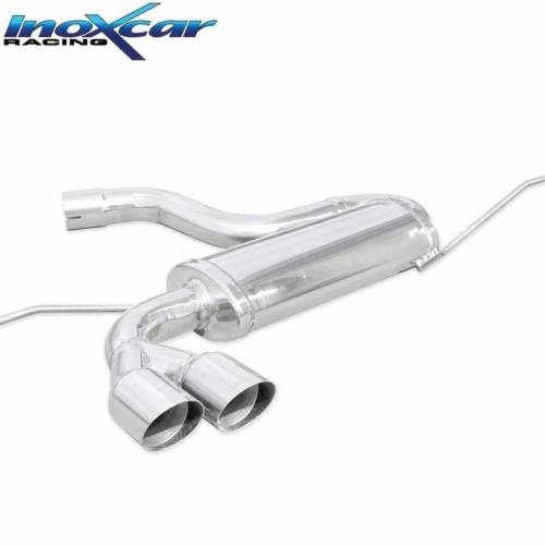 Silencieux échappement Inox 2 sorties Racing 80mm Volkswagen Golf 5 TFSi GTi