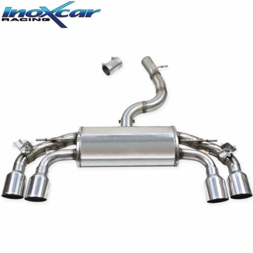 Silencieux échappement Inox 2x2 sorties Racing avec valves Volkswagen Golf 7.5 R Performance