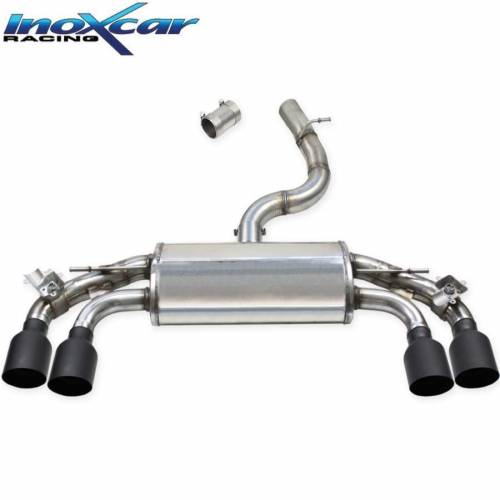 Silencieux échappement Inox 2x2 sorties Racing Black avec valves Volkswagen Golf 7.5 R Performance