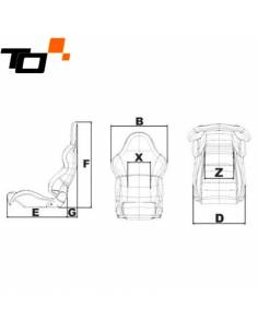 Siège baquet tubulaire TURN ONE Simili-cuir 2