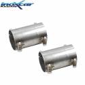 Adaptateurs pour Tubes échappement centraux avec silencieux Inoxcar Ford Mustang GT MK6