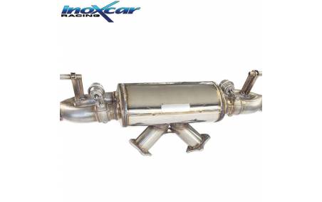 Silencieux échappement Racing Inox + valves AUDI R8 5l2 V10 Coupé gros plan