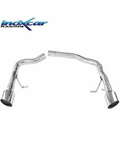 Terminal inox sans silencieux sorties Racing 2x100 AUDI A5 3l0 TDi Quattro
