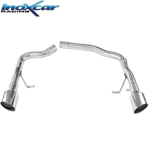 Terminal inox sans silencieux sorties Racing 2x100 AUDI A5 3l0 TDi Quattro