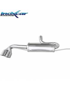 Silencieux échappement Inox 2 sorties Racing 80mm Audi TT 8J 1l8 TFSi