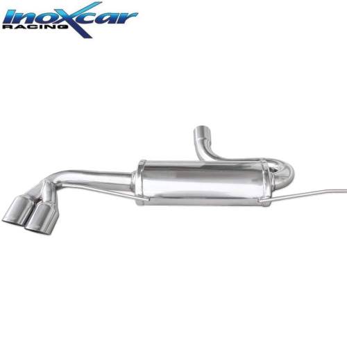 Silencieux échappement Inox 2 sorties Racing 80mm Audi TT 8J 1l8 TFSi