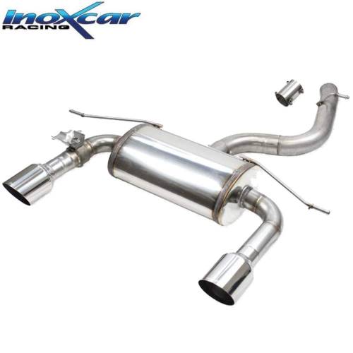 Silencieux échappement Inox avec valve sorties D+G Racing 100mm Audi TT 8S 2l0 TFSi Quattro