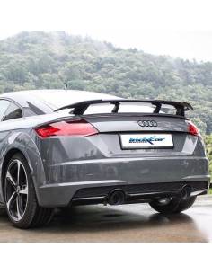 Silencieux échappement Inox avec valve sorties D+G Racing Black 100mm Audi TT 8S 2l0 TFSi Quattro 2