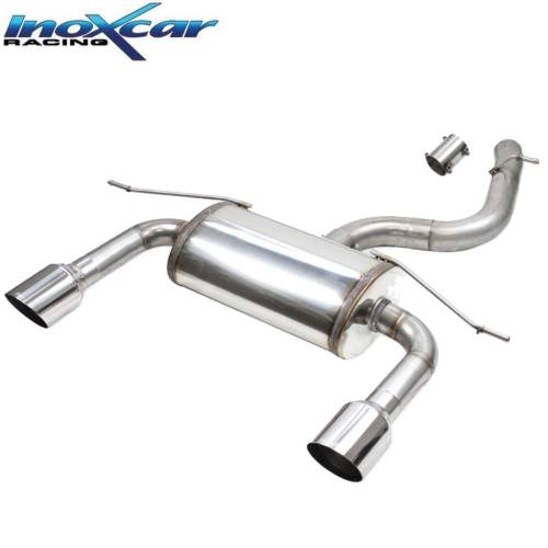 Silencieux échappement Inox sorties D+G Racing 100mm Audi TT 8S 2l0 TFSi Quattro