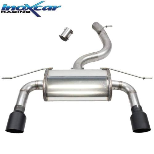 Silencieux échappement Inox sorties D+G Racing Black 100mm Audi TT 8S 45TFSi 2l0 Quattro