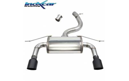 Silencieux échappement Inox sorties D+G Racing Black 100mm Audi TT 8S 45TFSi 2l0 Quattro