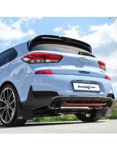 Silencieux échappement Inox avec valve sorties D+G Racing Black 100mm Hyundai i30 N 2l0 2