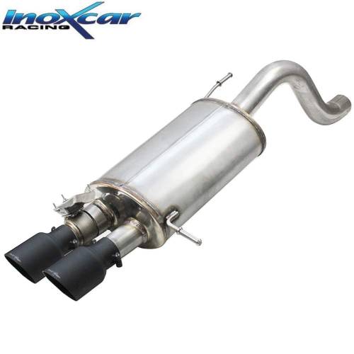 Silencieux échappement Inox avec valve sorties Racing Black 90mm Hyundai i20 N 1l6 Turbo