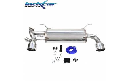 Silencieux échappement Inox avec valve sorties D+G Racing 114mm Toyota GT86 2l0i