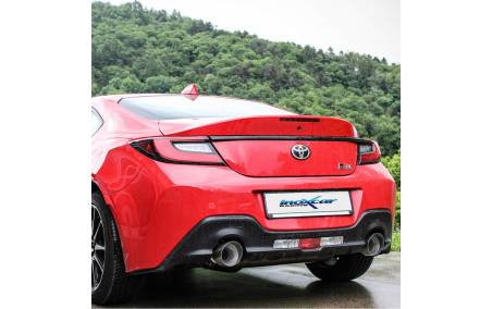 Silencieux échappement Inox sorties D+G Racing 114mm Toyota GR86 2l4i sur véhicule