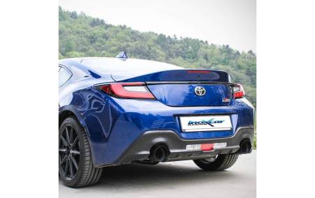 Silencieux échappement Inox sorties D+G Racing Black 114mm Toyota GR86 2l4i sur véhicule