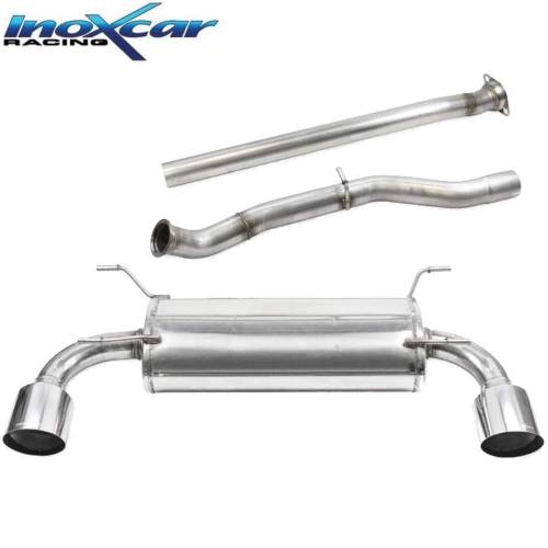 Catback Silencieux Inox sorties D+G Racing 114mm + tube central Toyota GR86 2l4i